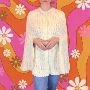 60’s Vintage Rosanna “Wintuk” Acrylic Knit Cape